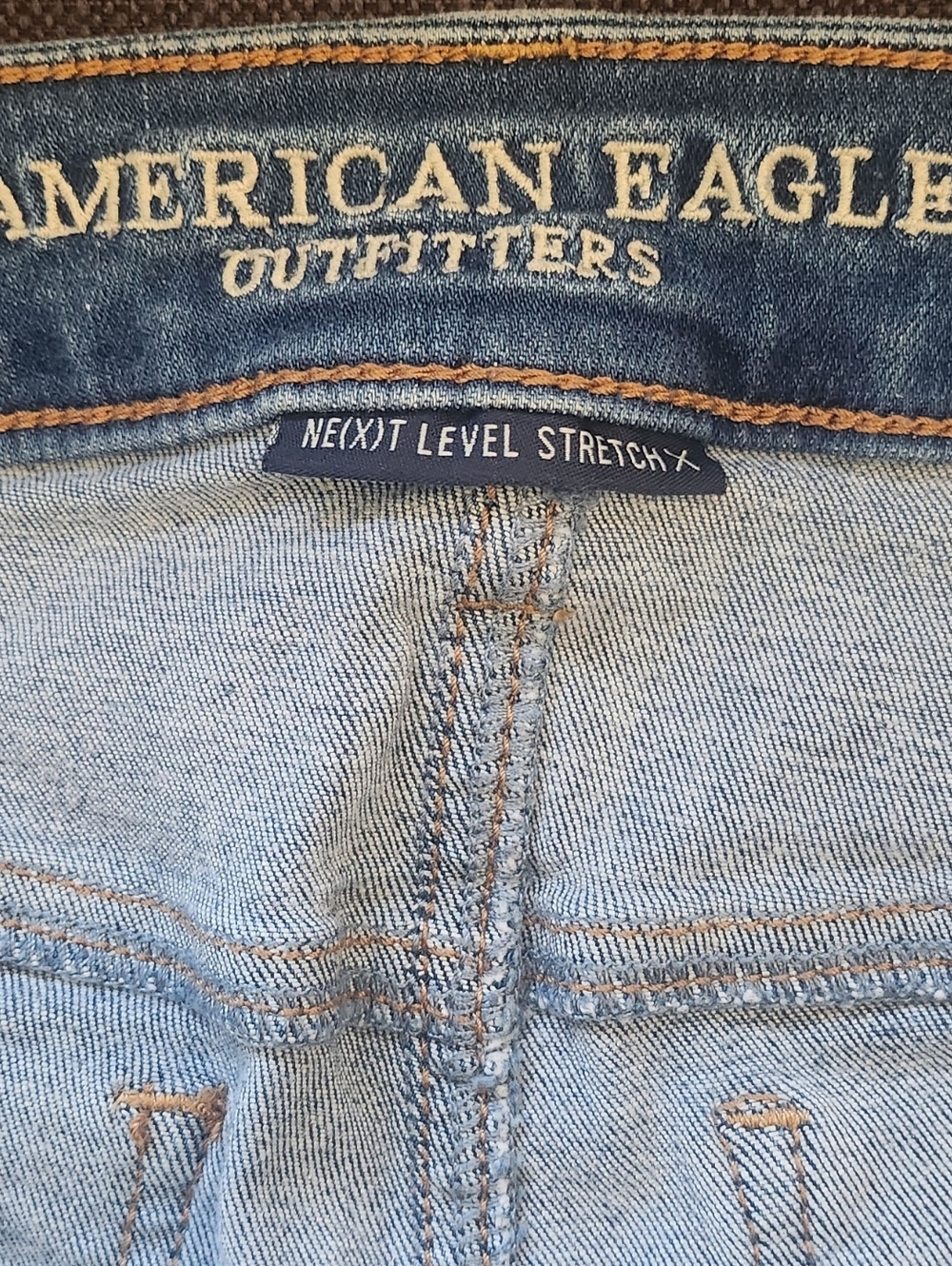 American Eagle Outfitters Blue Denim Cuffed Women's Shorts Size 10 - Picture 6 of 12